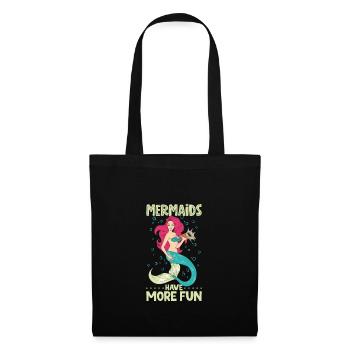 Sirène Reine, Mer, Royal, Océan, Monarque - Sac en tissu - noir - Devant