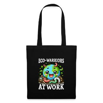 Lombriciculture Jardinage de vers de terre Vermiculture - Sac en tissu - noir - Devant
