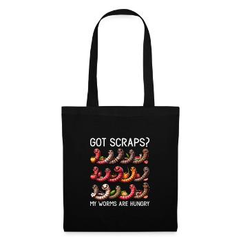 Lombriciculture Jardinage de vers de terre Vermiculture - Sac en tissu - noir - Devant