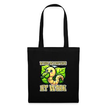 Lombriciculture Jardinage de vers de terre Vermiculture - Sac en tissu - noir - Devant