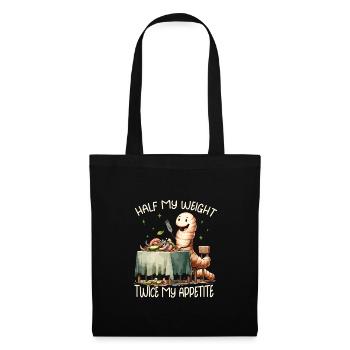 Lombriciculture Jardinage de vers de terre Vermiculture - Sac en tissu - noir - Devant