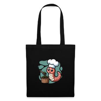 Lombriciculture Jardinage de vers de terre Vermiculture - Sac en tissu - noir - Devant