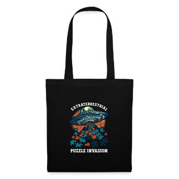Puzzle Lover Jigzaw Puzzle Jeu de société Puzzler - Sac en tissu - noir - Devant