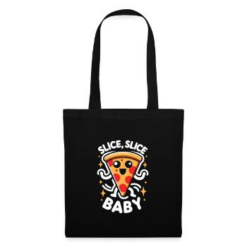 Funny pizza lover pizza enthusiast - Tote Bag - black - Front