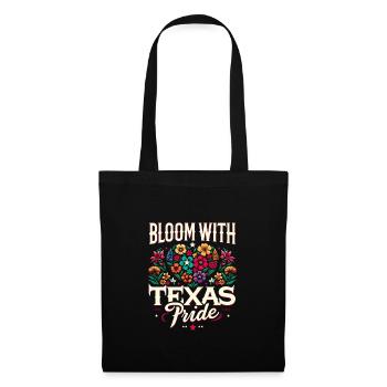 Texas Fleurs sauvages Saison Champs Fleurs Texas - Sac en tissu - noir - Devant