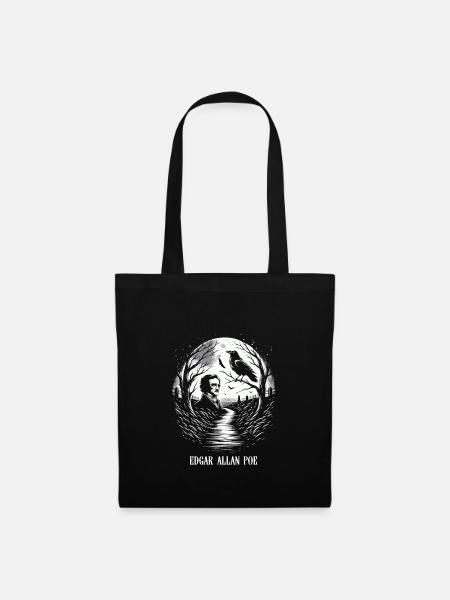 Edgar Allan Poe Fan, Klassische Literatur, - Stoffbeutel - Schwarz