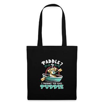 Canotage Papa Capitaine de bateau Ponton Marin Croisière - Sac en tissu - noir - Devant