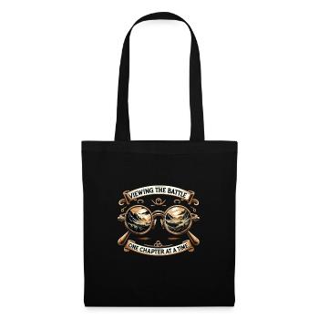 Cadeau pour les amoureux des livres avec - Sac en tissu - noir - Devant
