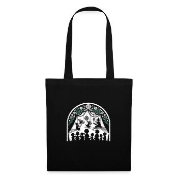 Puppet Mastery Shadow Play Ventriloquist Gift - Tote Bag - black - Front