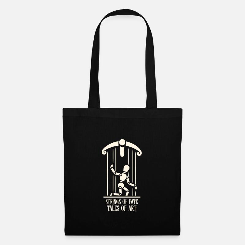 Puppet Mastery Shadow Play Bauchredner-geschenk - Stoffbeutel - Schwarz