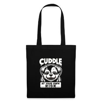 Horror Dog Halloween Spooky Dog Lover Gothic Dog - Stoffbeutel - Schwarz - Vorne