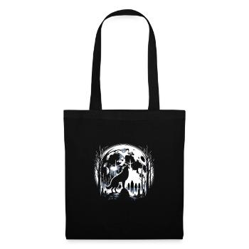 Chien d'horreur Halloween Spooky Dog Lover Chien gothique - Sac en tissu - noir - Devant