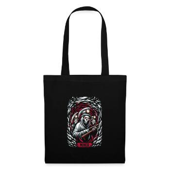 Cowboy Barn Bull Rider Rodeo Country Western - Tote Bag - black - Front