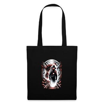 Cowboy Barn Bull Rider Rodeo Country Western - Tote Bag - black - Front