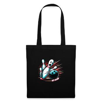 Funny bowling team bowler strike bowling club - Tote Bag - black - Front
