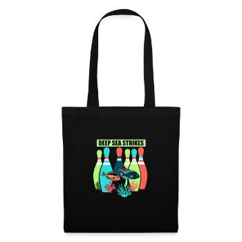 Drôle de bowling équipe bowler grève bowling club - Sac en tissu - noir - Devant
