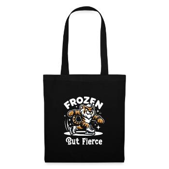 Patinage sur glace Patineurs sur glace - Sac en tissu - noir - Devant