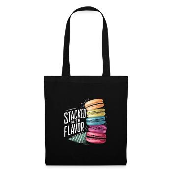 Macaron lovers French macarons - Tote Bag - black - Front