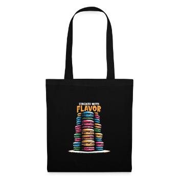 Macaron lovers French macarons - Tote Bag - black - Front