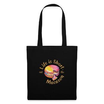Macaron lovers French macarons - Tote Bag - black - Front