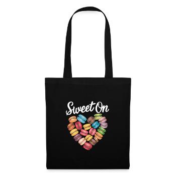 Macaron lovers French macarons - Tote Bag - black - Front
