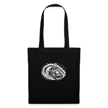 Sledding Snow Sled Winter Sport Winter Outdood - Tote Bag - black - Front