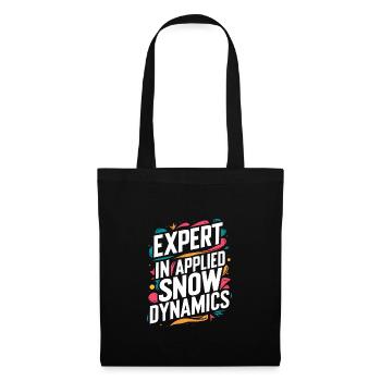 Sledding Snow Sled Winter Sport Winter Outdood - Tote Bag - black - Front