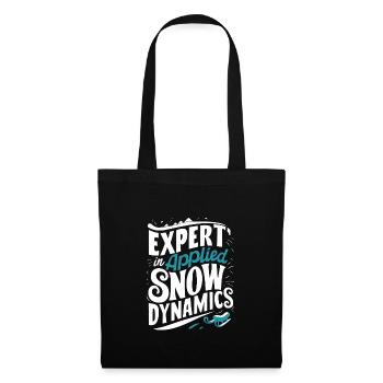 Sledding Snow Sled Winter Sport Winter Outdood - Tote Bag - black - Front