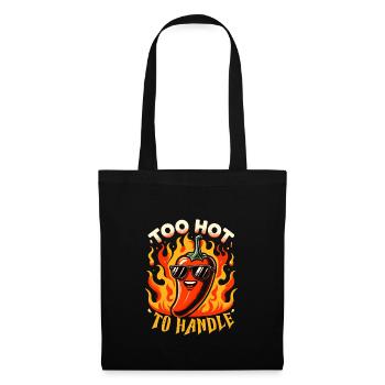 Amateurs de cuisine épicée, Chili Peppers Chef - Sac en tissu - noir - Devant