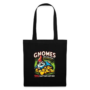 Gartenzwerge Gnome Lover Funny Gnome Gardening - Stoffbeutel - Schwarz - Vorne