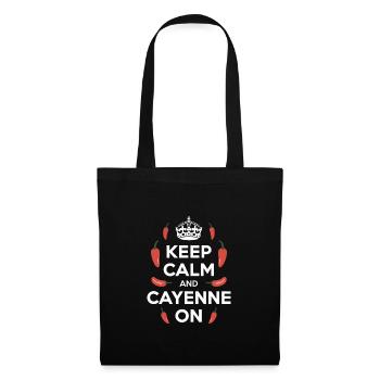 Amateurs de cuisine épicée, Chili Peppers Chef - Sac en tissu - noir - Devant