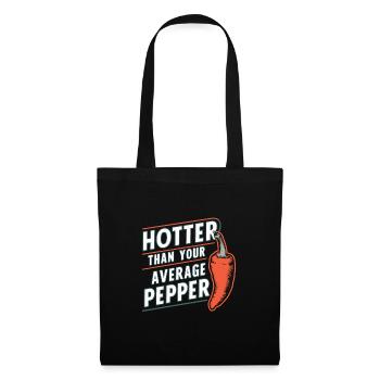 Amateurs de cuisine épicée, Chili Peppers Chef - Sac en tissu - noir - Devant