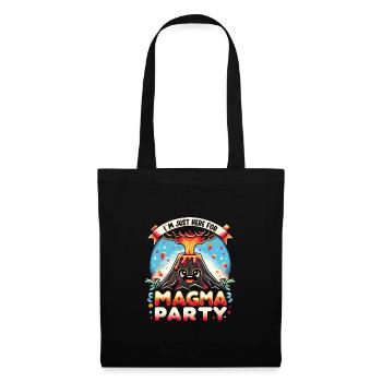 Drôle de volcan lave géologie roche chasse géologue - Sac en tissu - noir - Devant