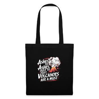 Drôle de volcan lave géologie roche chasse géologue - Sac en tissu - noir - Devant