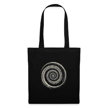 Pétroglyphe Art rupestre ancien Rock dessin indien - Sac en tissu - noir - Devant