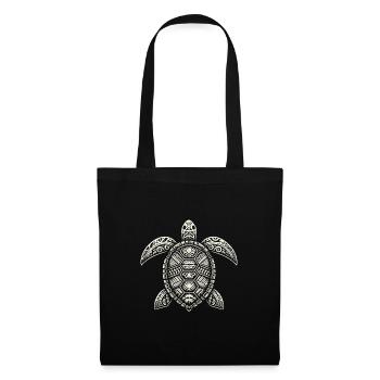 Pétroglyphe Art rupestre ancien Rock dessin indien - Sac en tissu - noir - Devant