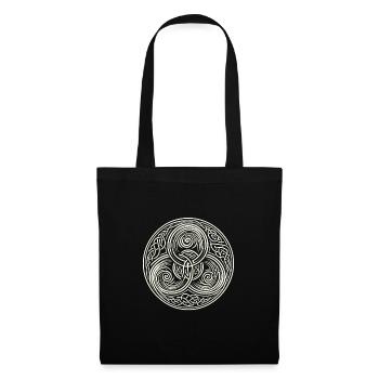 Pétroglyphe Art rupestre ancien Rock dessin indien - Sac en tissu - noir - Devant