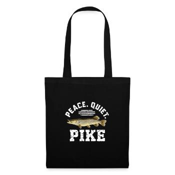 Northern Pike Fisherman Pike Fishing Rod Pike Fish - Tote Bag - black - Front