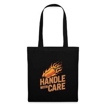 Amateurs de cuisine épicée, Chili Peppers Chef - Sac en tissu - noir - Devant