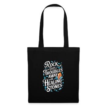 Crystal Healing Crytal Crystals and Stones - Tote Bag - black - Front