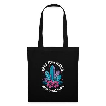 Crystal Healing Crytal Crystals and Stones - Tote Bag - black - Front