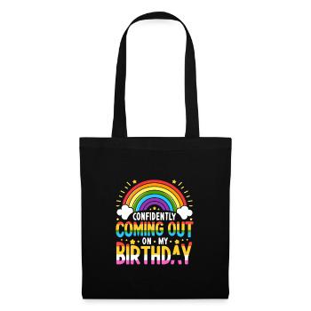 Naissancegay Gay Pride Drapeau Mois de la fierté Égalité des droits - Sac en tissu - noir - Devant