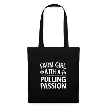 Tractor Pulling Tractor Pulling Tractor Power Farm - Tote Bag - black - Front