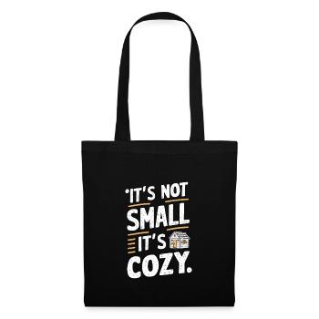 Rolling Tiny House Mode de vie minimaliste - Sac en tissu - noir - Devant