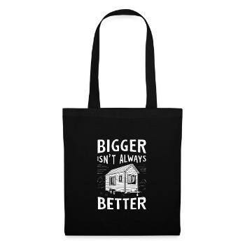 Rolling Tiny House Mode de vie minimaliste - Sac en tissu - noir - Devant