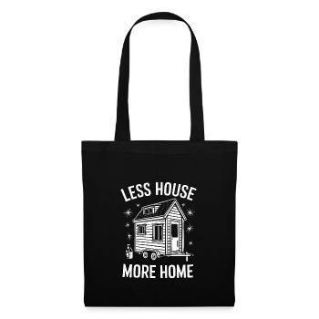 Rolling Tiny House Mode de vie minimaliste - Sac en tissu - noir - Devant