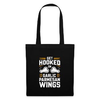 Chicken Wings Wing Hot Cooked Chicken Fast Food - Stoffbeutel - Schwarz - Vorne