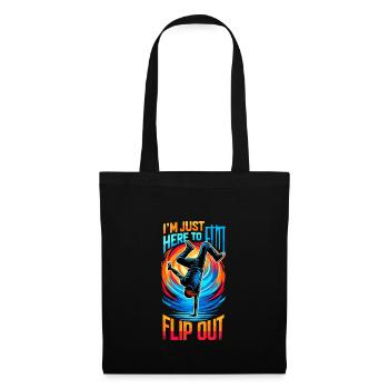 Cartwheeling Gymnastics Gymnast Costume Cartwheel - Tote Bag - black - Front