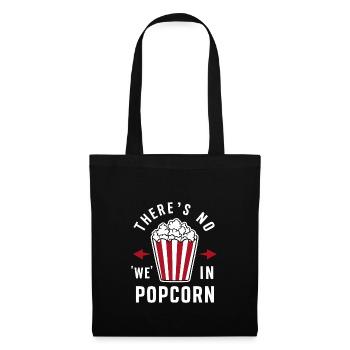 Lustiger Popcorn-spruch, Binge-watching-popcorn - Stoffbeutel - Schwarz - Vorne