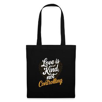 Raising awareness of domestic violence - Tote Bag - black - Front